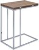 ACME Furniture Danson Weathered Oak Side Table with Chrome Base-0