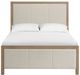 Whittier Wood® Furniture Bailey Almond Queen Upholstered Panel Bed-1