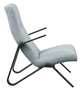 Olliix by Martha Stewart Manhattan Light Blue Metal Frame Arm Chair-1