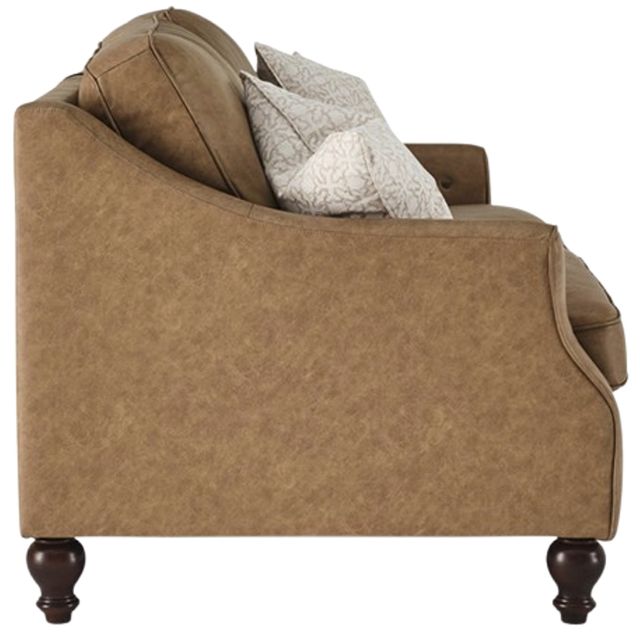 Best® Home Furnishings Customizable Adeline Revella Leather Incliner Sofa with Dark Walnut Legs-3