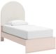 Signature Design by Ashley® Wistenpine Blush Youth Twin Upholstered Panel Bed-1