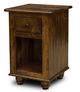 Gascho Furniture Dawson Walnut 1 Drawer Narrow Nightstand-0