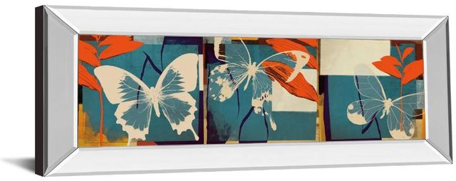 Classy Art Butterflies Viola by Noah Mirror Framed Wall Art-1