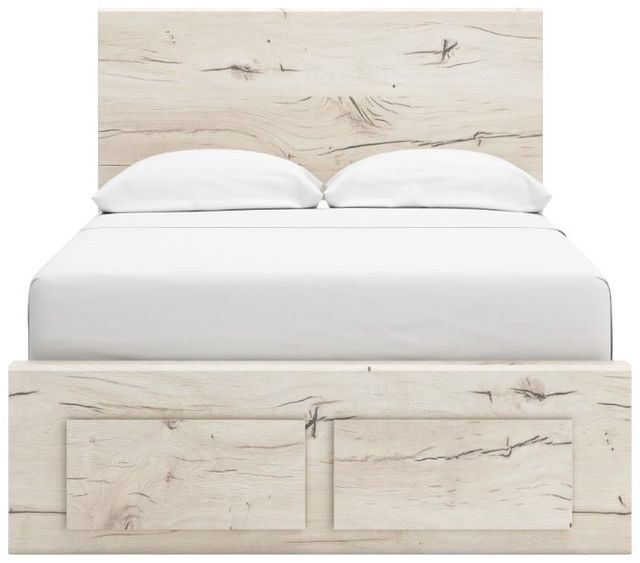 Benchcraft® Lawroy Light Natural Full Storage Panel Bed-1