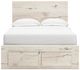 Benchcraft® Lawroy Light Natural Full Storage Panel Bed-1