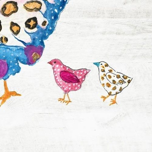 Classy Art Funky Chicken by Tava Studios Wall Art-1