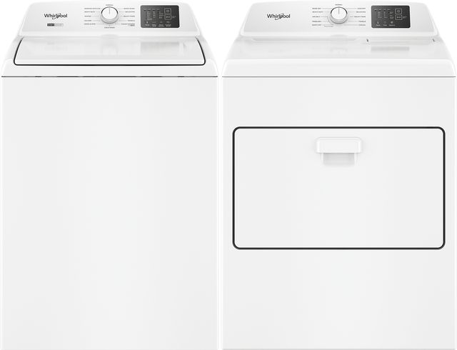 Whirlpool® White Top Load Washer & Gas Dryer Laundry Pair-0