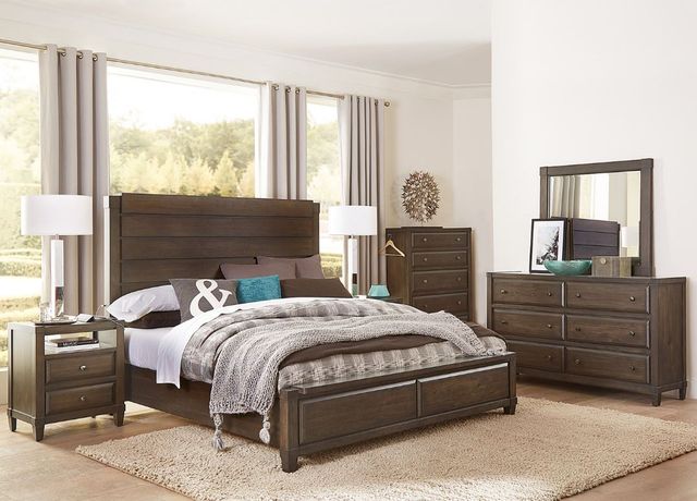 aspenhome® Easton Burnt Umber California King Panel Bed-3