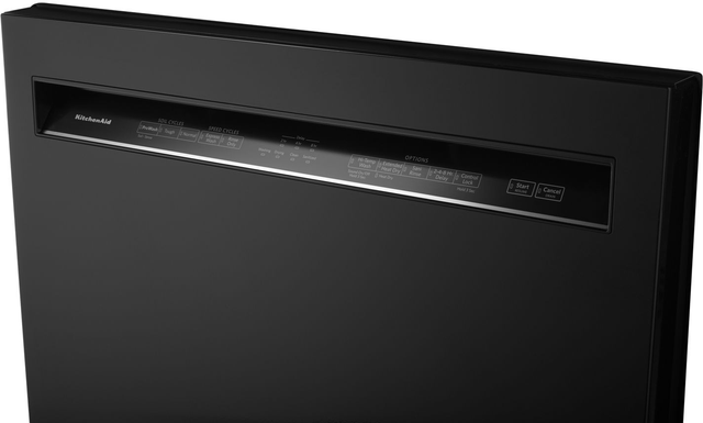 KitchenAid® 24" Black Built In Dishwasher-3