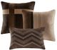 Olliix by Madison Park Brown Queen Palisades 7 Piece Faux Suede Comforter Set-4
