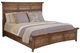 American WoodCrafters Oakdale Honey Oak King Panel Bed-0