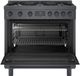 Bosch® 800 Series 36" Black Stainless Steel Pro Style Dual Fuel Range-1