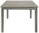 New Classic® Home Furnishings Lennox Gray Dining Table with Silver Base-3