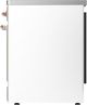 Ilve® Majestic III 30" White Pro Style Induction Range with Triple Glass Door and Copper Trim-3
