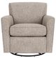 Flexsteel® Kingman Silver Overcast Swivel Glider-1