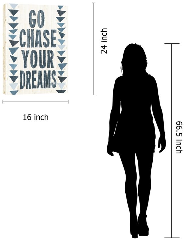 Classy Living Go Chase Your Dreams Tribal Typography Wall Art-2