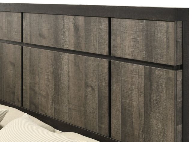 Crown Mark Remington Ebony/Gray Queen Panel Bed-4