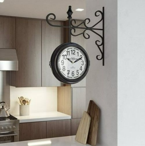 YHD Black Wall Clock-1