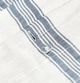 Classic Home Jayson 3-Piece Blue Stripe Cotton/Linen King Sheet Set-1