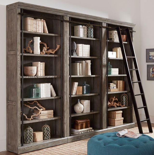 Martin Furniture Avondale Rustic Gray Tall Bookcase-1