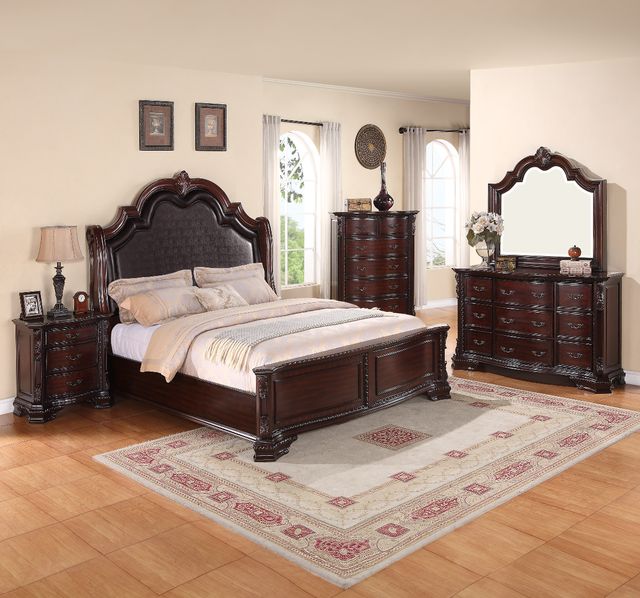 Crown Mark Sheffield Brown Nightstand-1