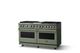 Viking® 5 Series 60" Eucalyptus Pro Style Dual Fuel (NG) Range with Brushed Brass Trim-2