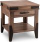 Handstone Customizable Chattanooga Heritage Maple End Table with Drawer and Shelf-0