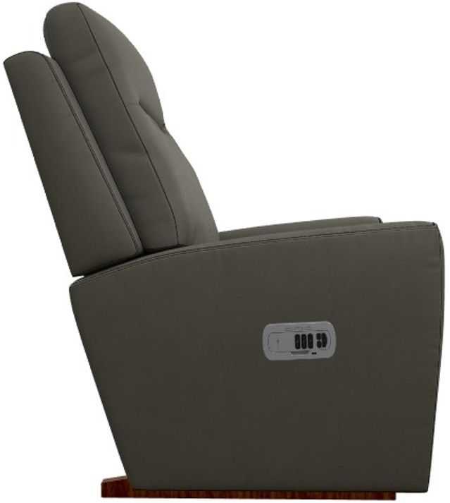 La-Z-Boy® Kodie Dove Gray Power Rocking Recliner with Headrest-3
