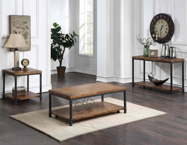 Steve Silver Co. Lantana Antiqued Honey Sofa Table-3