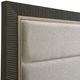 Pulaski™ West End Loft Dark Tuxedo/White Queen Upholstered Panel Bed-4