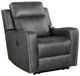 Homelegance® Kellen Smoky Gray Power Recliner-0
