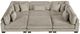 Homelegance® Traverse 6-Piece Taupe 135" Modular Sectional with Ottoman-5