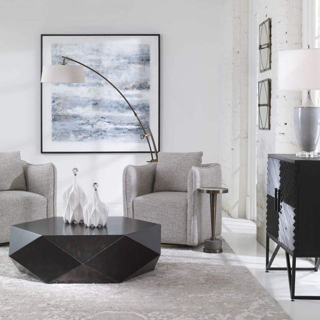 Uttermost® Calogero Bronze Floor Lamp-2