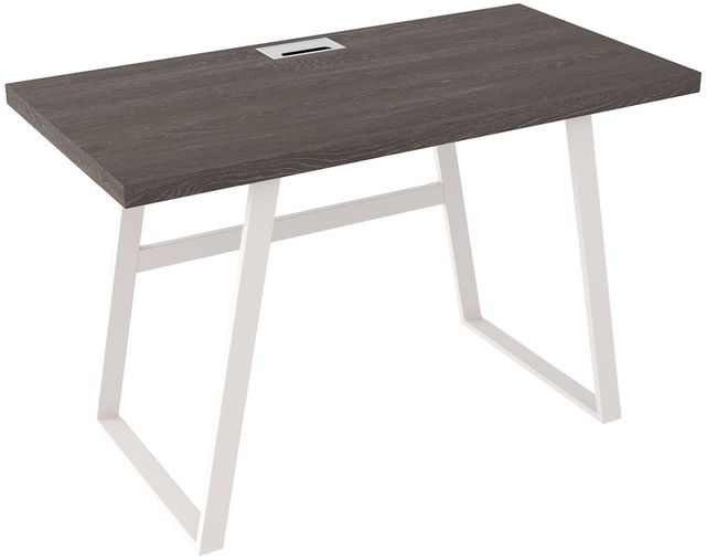 Signature Design by Ashley® Dorrinson Two-Tone Antique White/Gray Office Desk-0