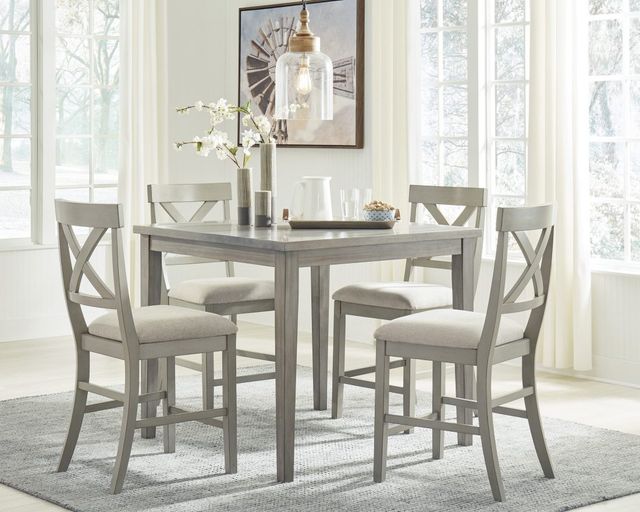 Signature Design by Ashley® Parellen Gray Counter Height Dining Table-4