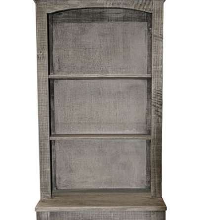 Million Dollar Rustic Pier Charcoal Grey Bookcase-1