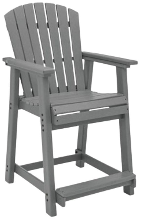 Signature Design by Ashley® Ross Cove 2-Piece Dark Gray Aluminum/Plastic Outdoor Bar Stool-2