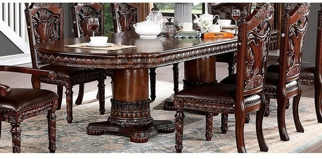 Furniture of America® Canyonville Brown Cherry Dining Table-0