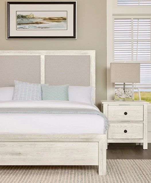 Artisan & Post by Vaughan-Bassett Weathered White Nightstand-1
