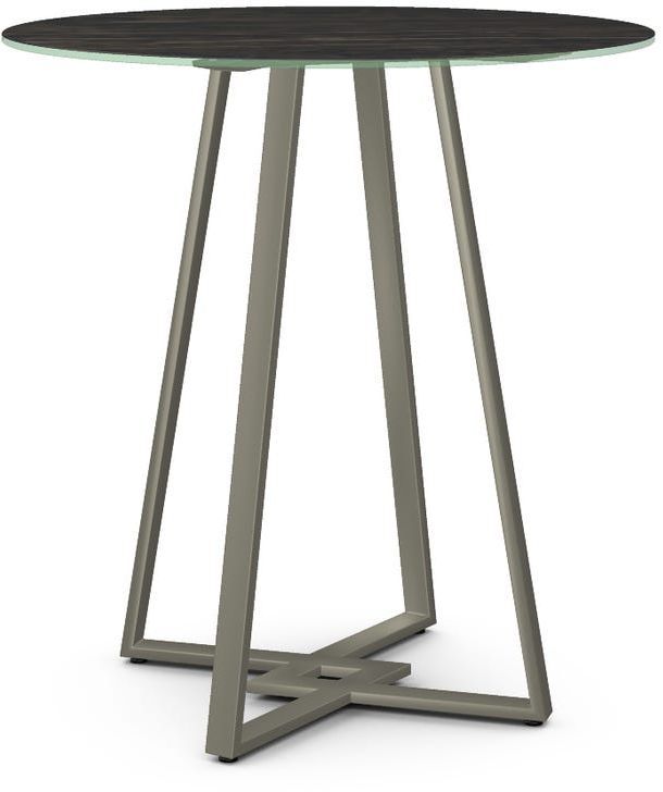 Amisco Customizable Dirk 39" Black Italian Porcelain Bar Table-0