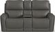 Flexsteel® Carter Smoke Power Reclining Loveseat with Console and Power Headrests and Lumbar-1