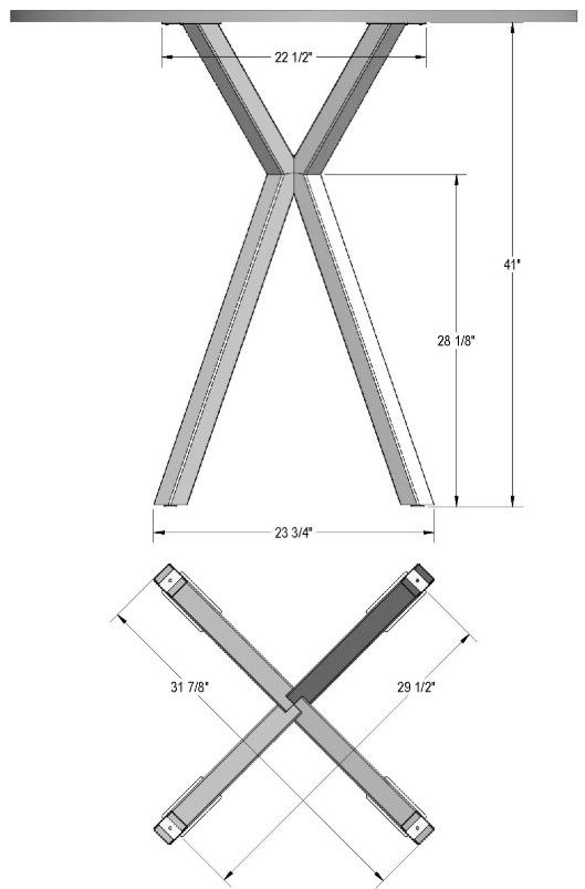 Amisco Customizable Asterisk Round Bar Height Table-1