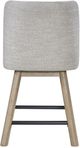 Bernards Pagosa Beige Swivel Counter Stool-3