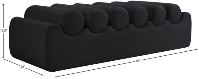 Meridian Furniture Rumble Black 56" Bench-3
