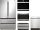 Sharp® 5 Piece Stainless Steel Electric Kitchen Appliance Package-0