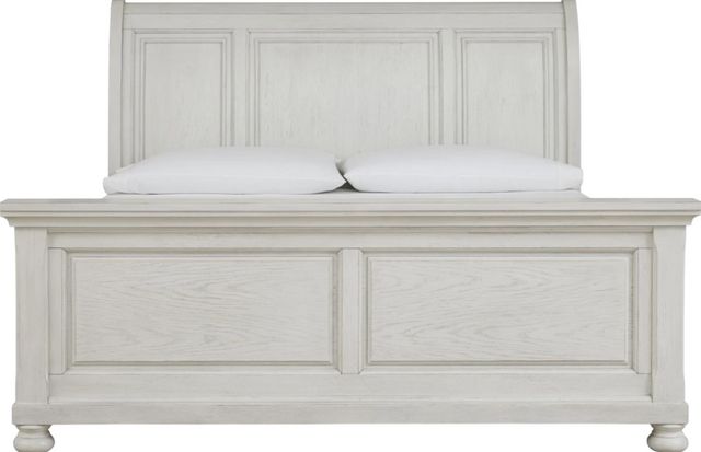 Signature Design by Ashley® Robbinsdale White Queen Sleigh Bed-1