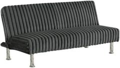 Furniture of America® Hinwil Charcoal Futon Sleeper Sofa