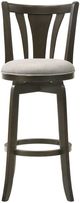 Armen Living Elle Dark Roast/Slip Gray Swivel Bar Stool-4