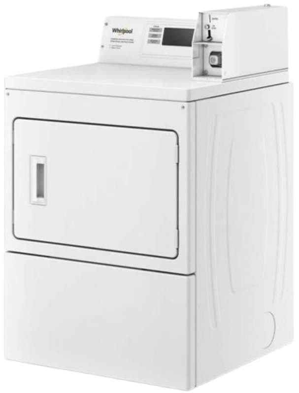 Whirlpool Commercial® 7.4 Cu. Ft. White Front Load Gas Dryer -1