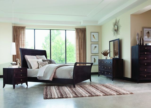 Mavin Customizable Adrienne Full Sleigh Bed with Low Footboard-1